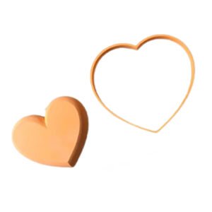 Cortador y molde en forma de corazón